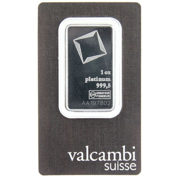 1 Oz Platinbarren - Valcambi